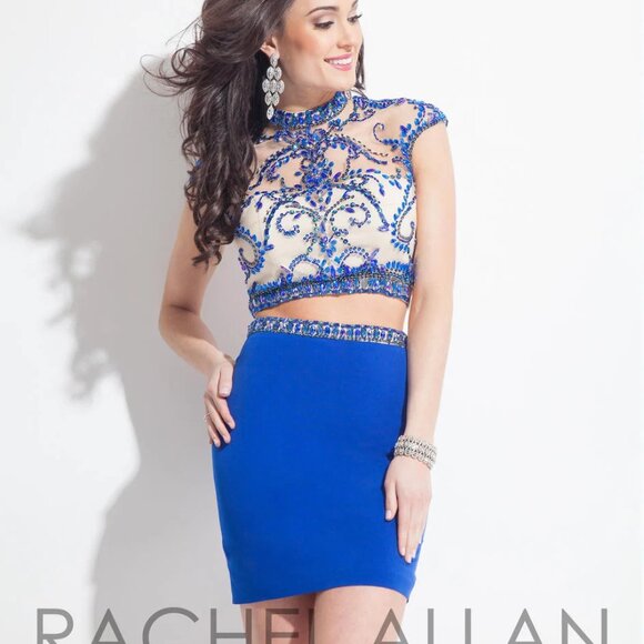 RACHEL ALLAN BLUE 6 HOMECOMING DRESS 3994RA